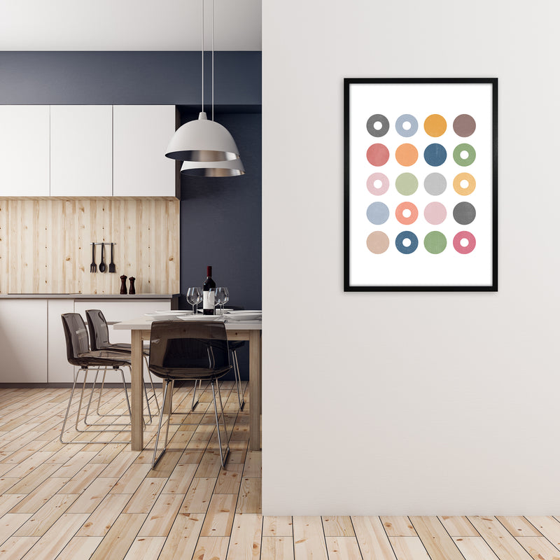 Scandinavian Art Print B A1 White Frame