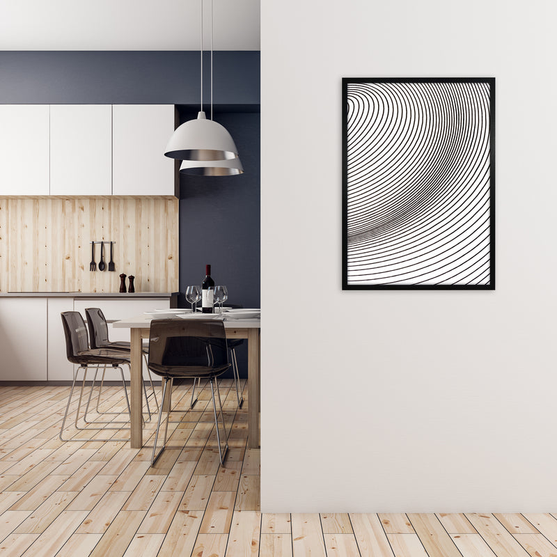 Black and White Line Drawing A1 White Frame