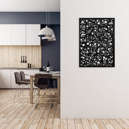 Black Graphic Print Original A1 White Frame