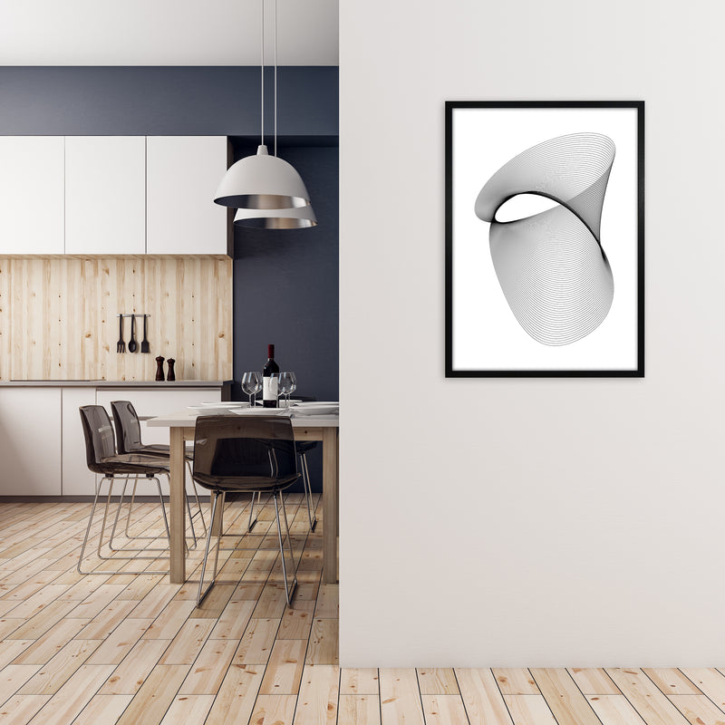 Geometric Modern Art Original A1 White Frame