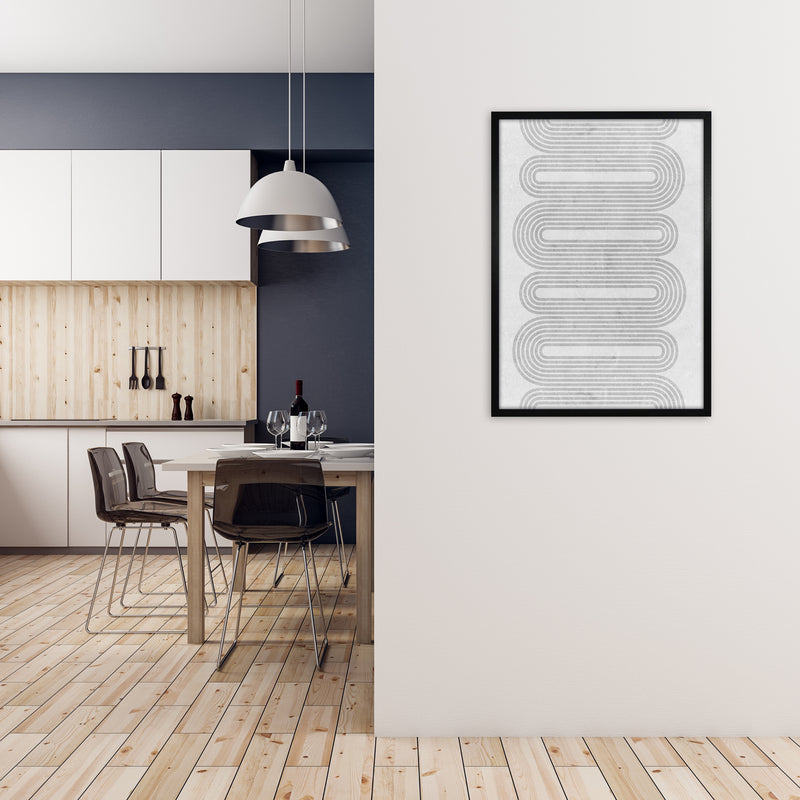 Black and White Set B A1 White Frame