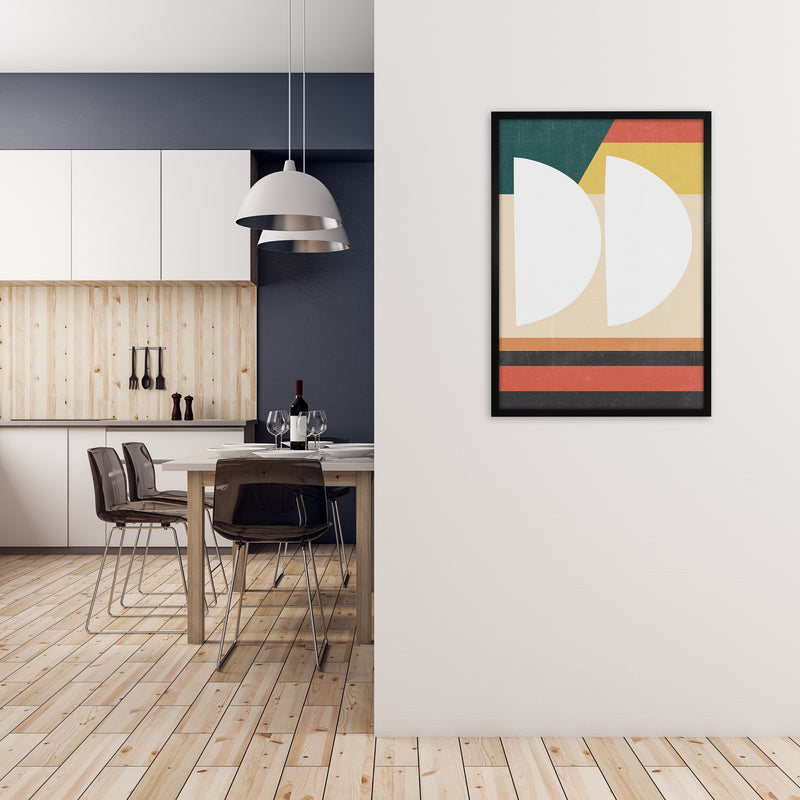 Mid Century Modern Art Print A A1 White Frame