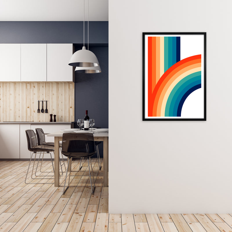Rainbow Curve One Original A1 White Frame