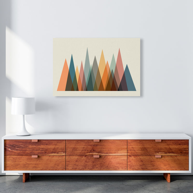 Mid Century Abstract Mountain Original A1 Canvas