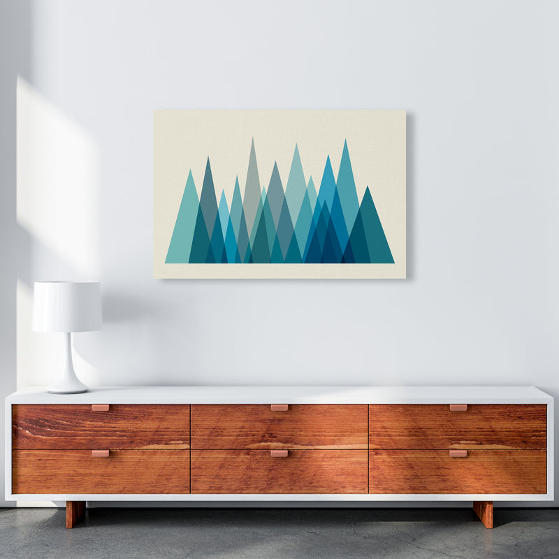Mid Century Blue Mountains Original A1 Canvas