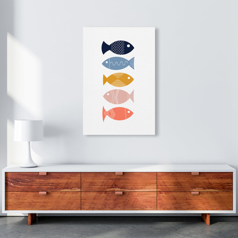Scandi Mid Mod Fish Original A1 Canvas