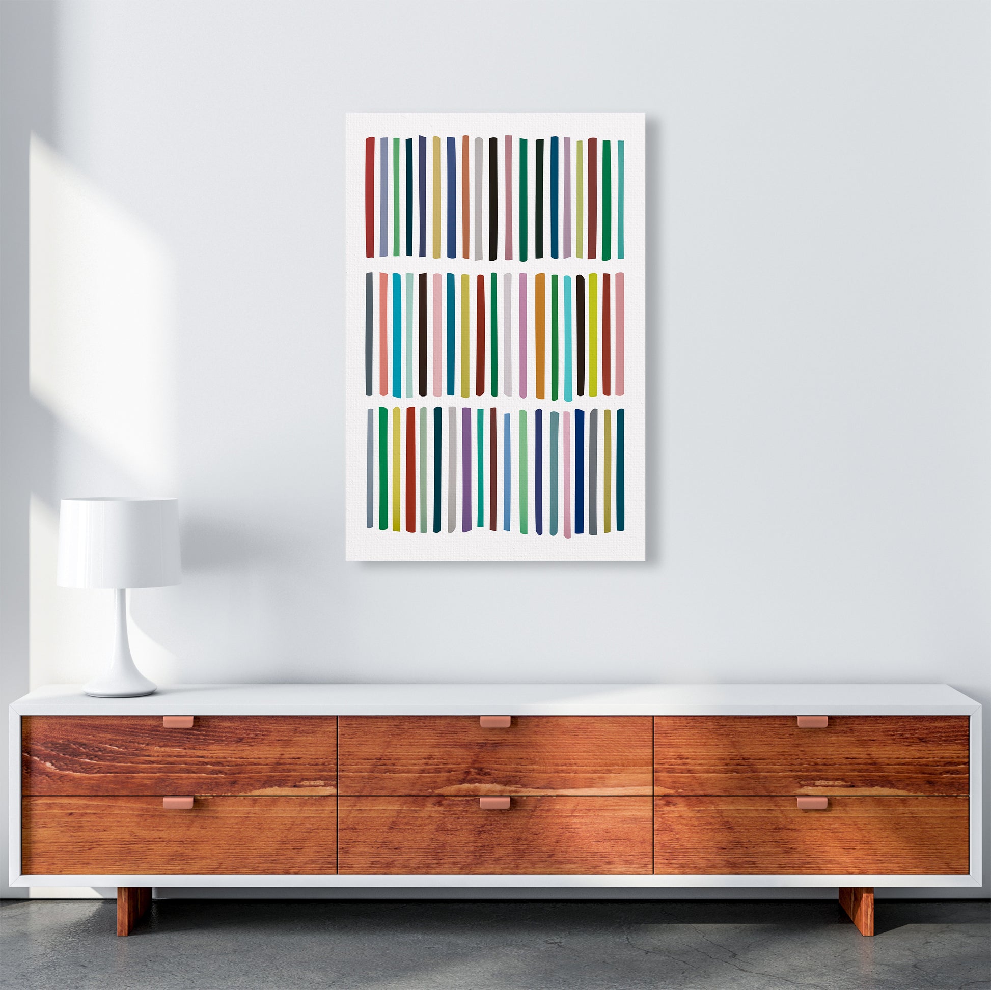 Scandinavian Lines Artwork Original A1 Canvas