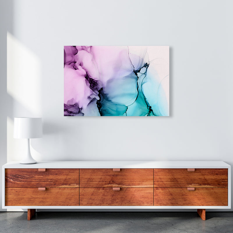 Purple Blue Watercolor Original A1 Canvas