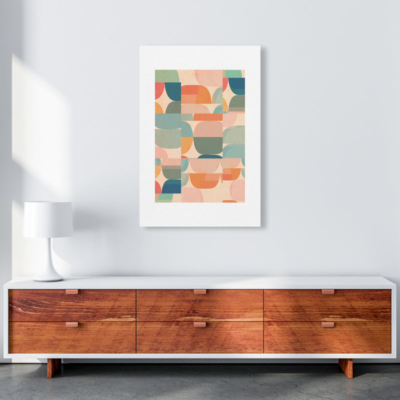 Coral Abstract Wall Art Print A1 Canvas