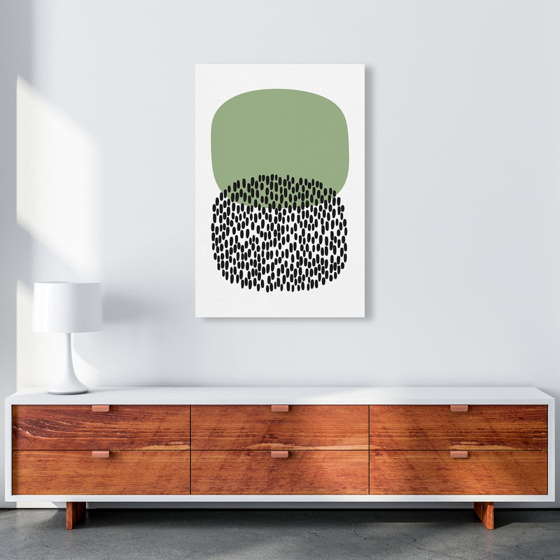 Green and Black Abstract Original A1 Canvas