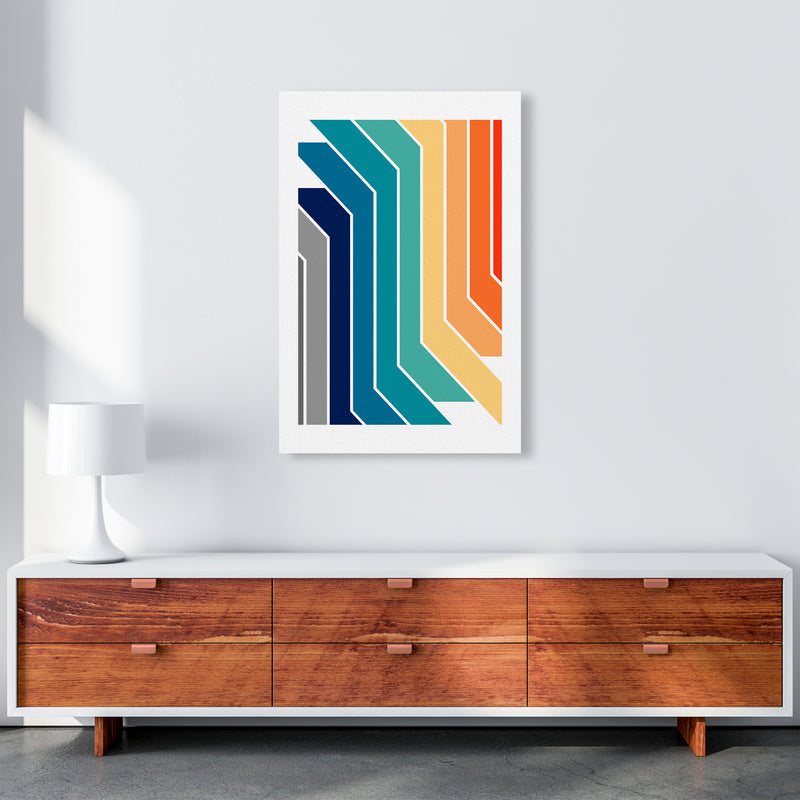 Modern Rainbow Stripes Original2 A1 Canvas