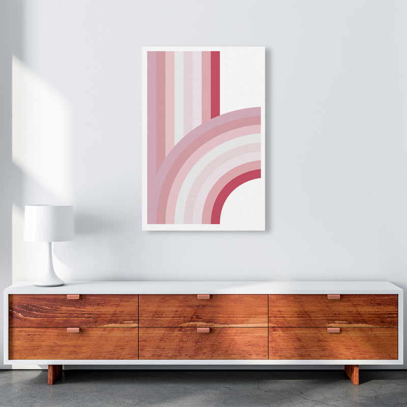Pink Nursery Rainbow Wall Art A1 Canvas