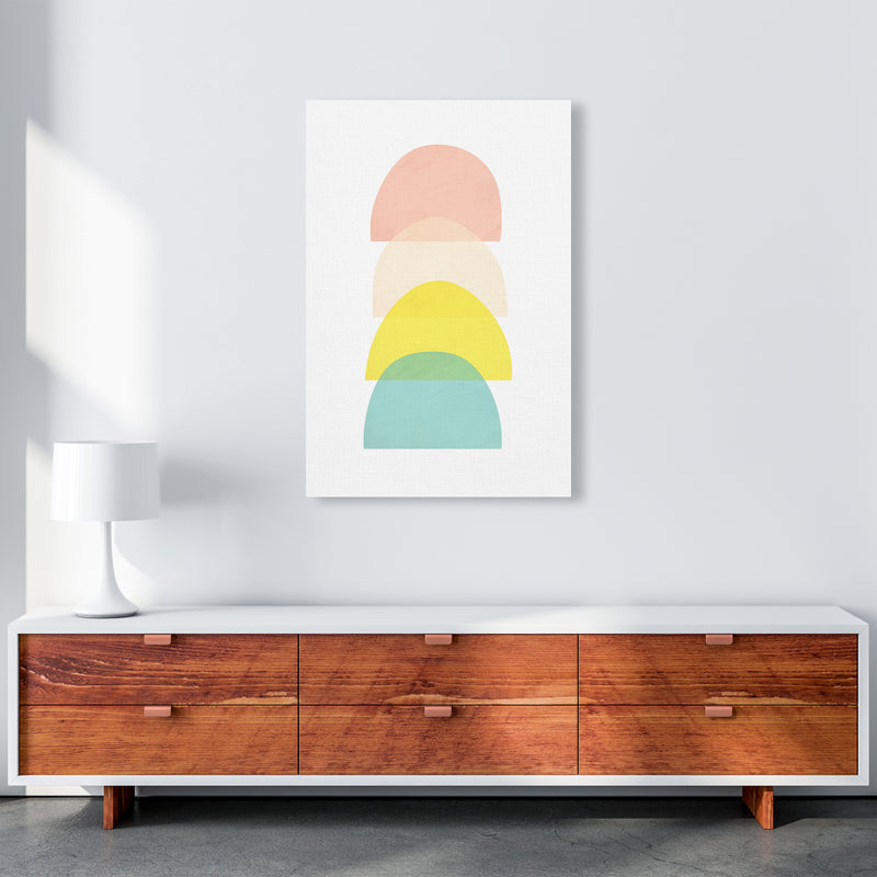 Semi Circle Summer Colours Original A1 Canvas