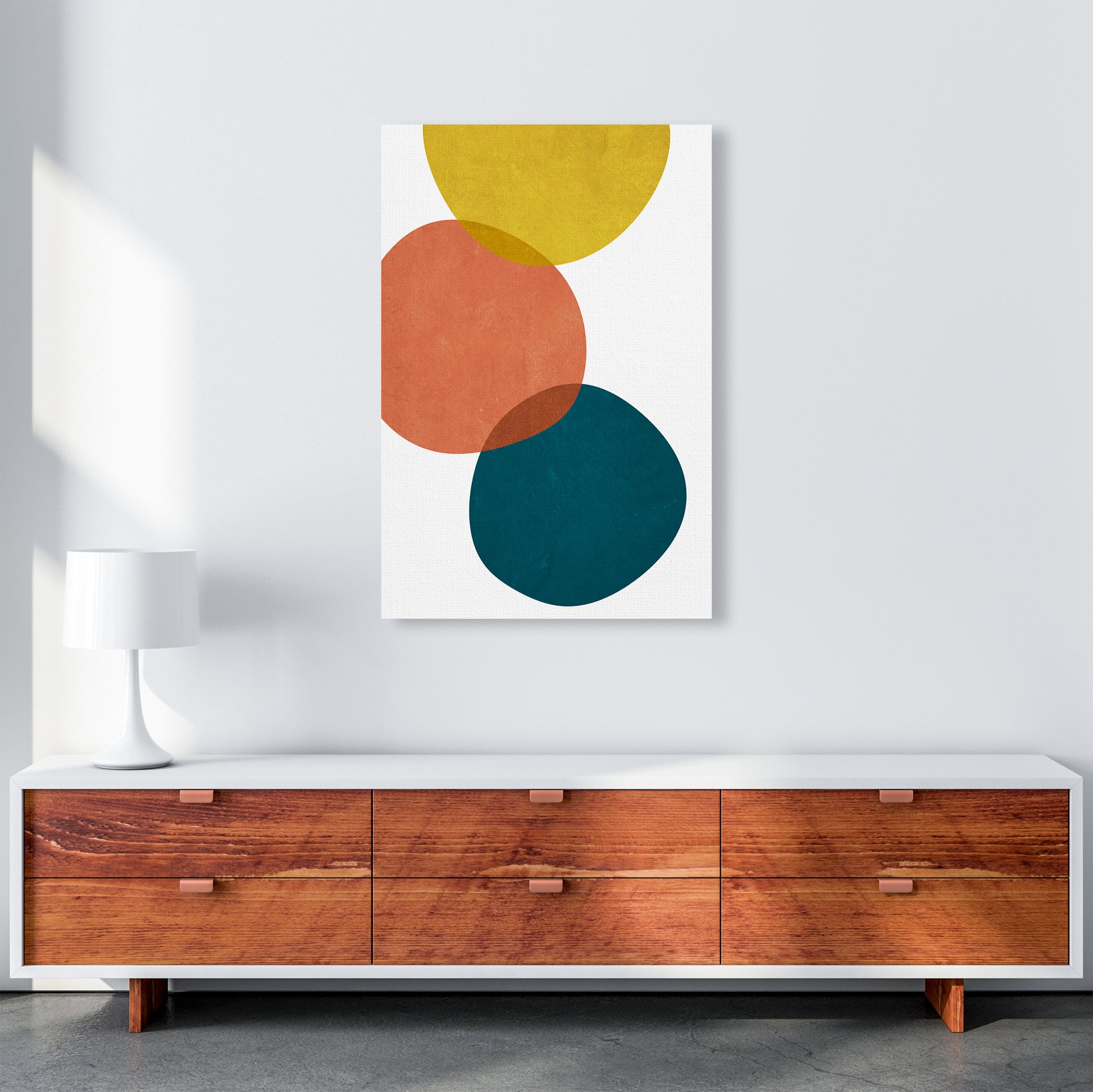 Yellow Red Blue Abstract Original A1 Canvas