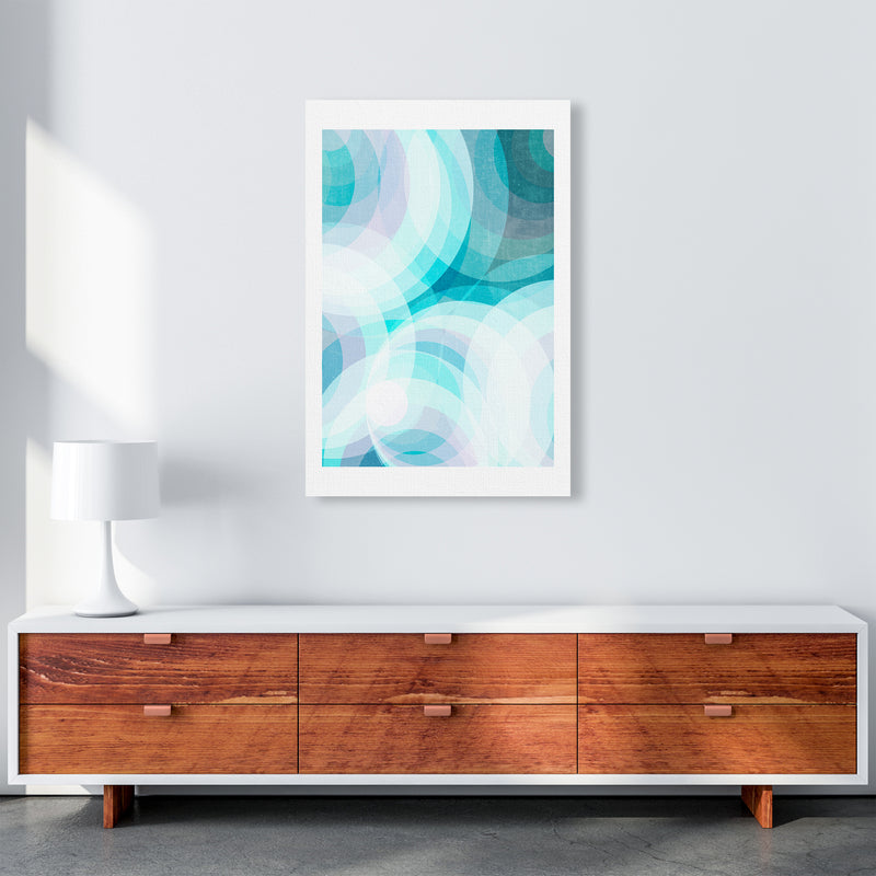 Colorful Purple and Blue Abstract A1 Canvas