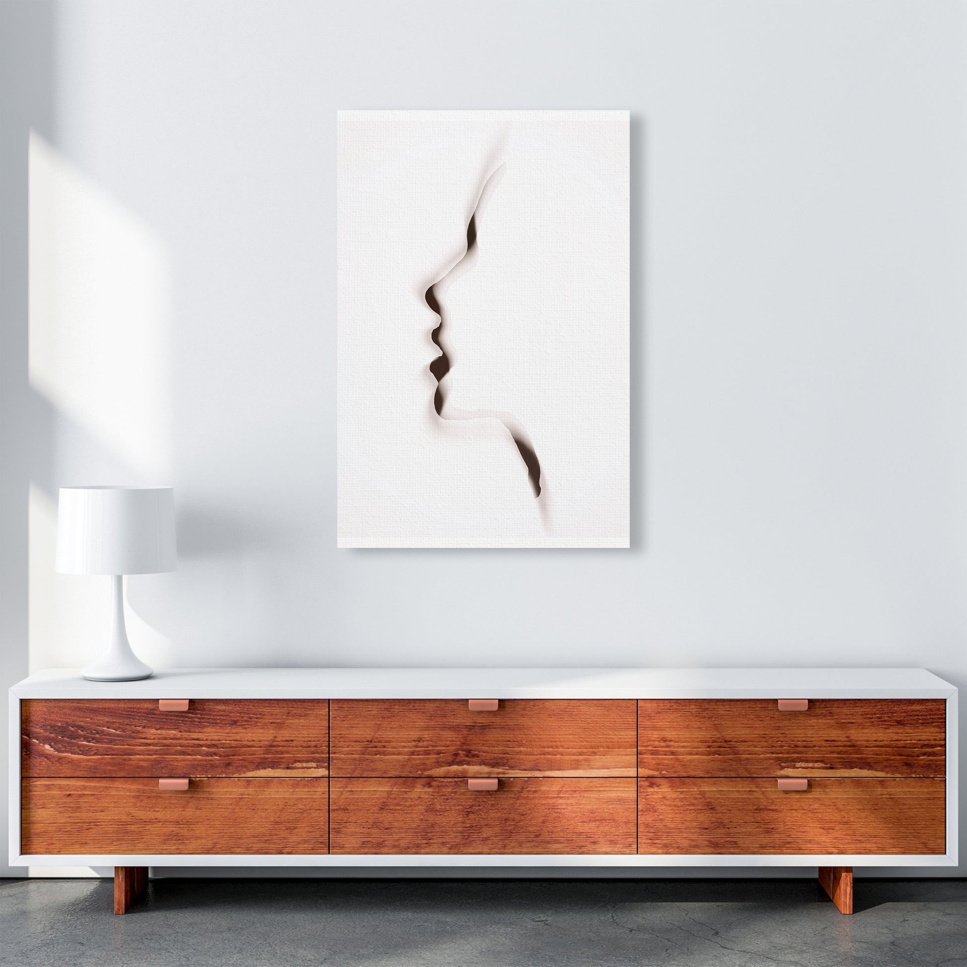 Female Profile Original A1 Canvas