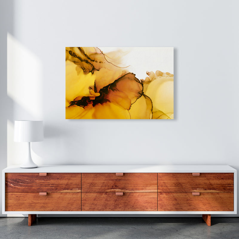 Yellow Watercolor Abstract Original A1 Canvas