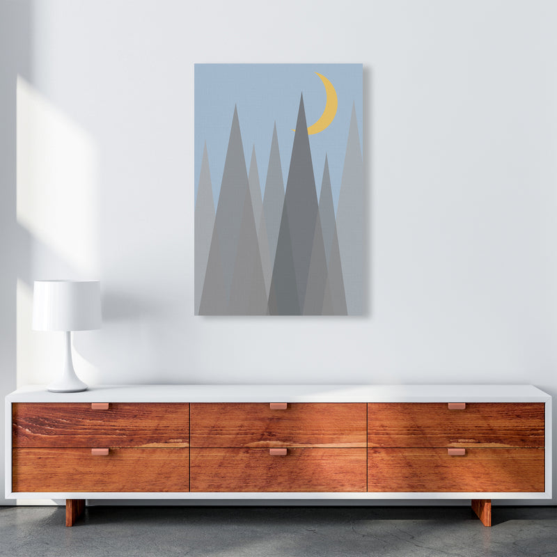 Day and Night Nursery Mid Century Modern Art Prints Night B A1 Canvas