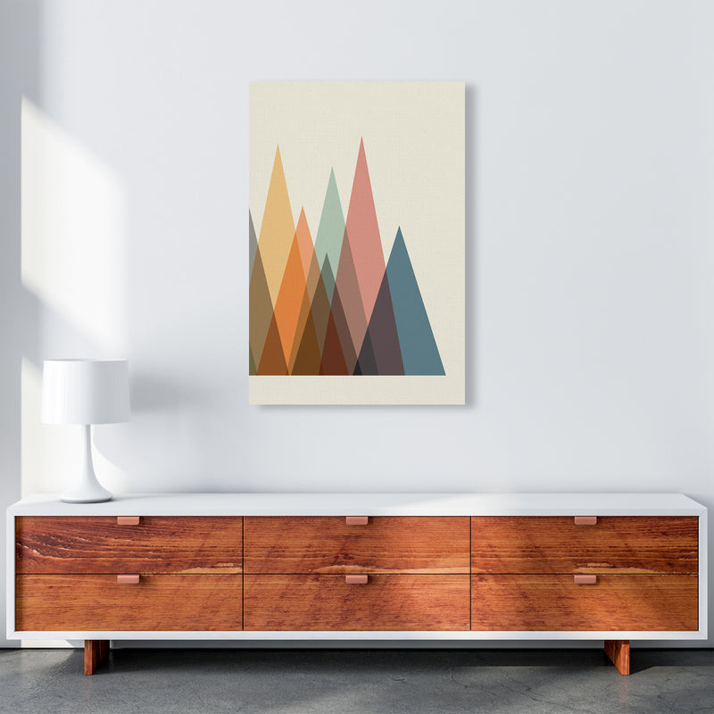 Mid Century Abstract Pair B Original A1 Canvas