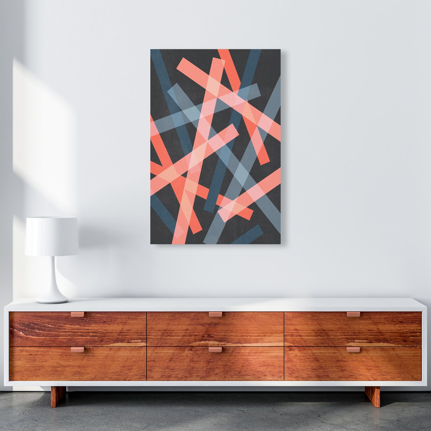 Abstract Colourful Print B A1 Canvas