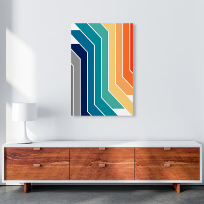 Modern Rainbow Stripes B A1 Canvas