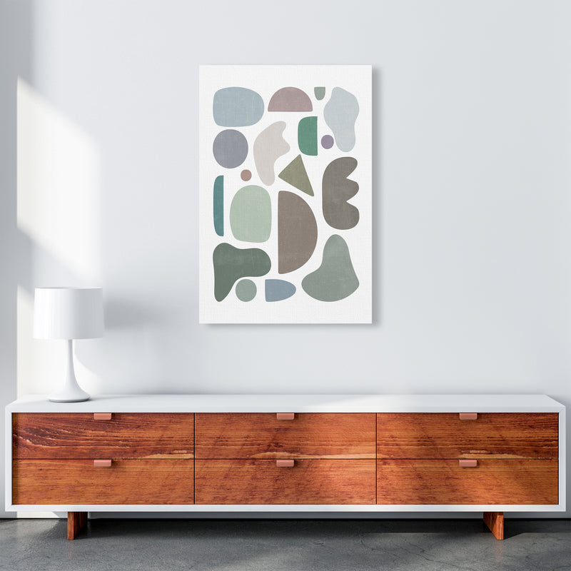 Abstract Terrazzo Shapes A A1 Canvas