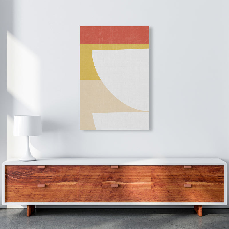 Colourful Mid Century Modern Print B A1 Canvas