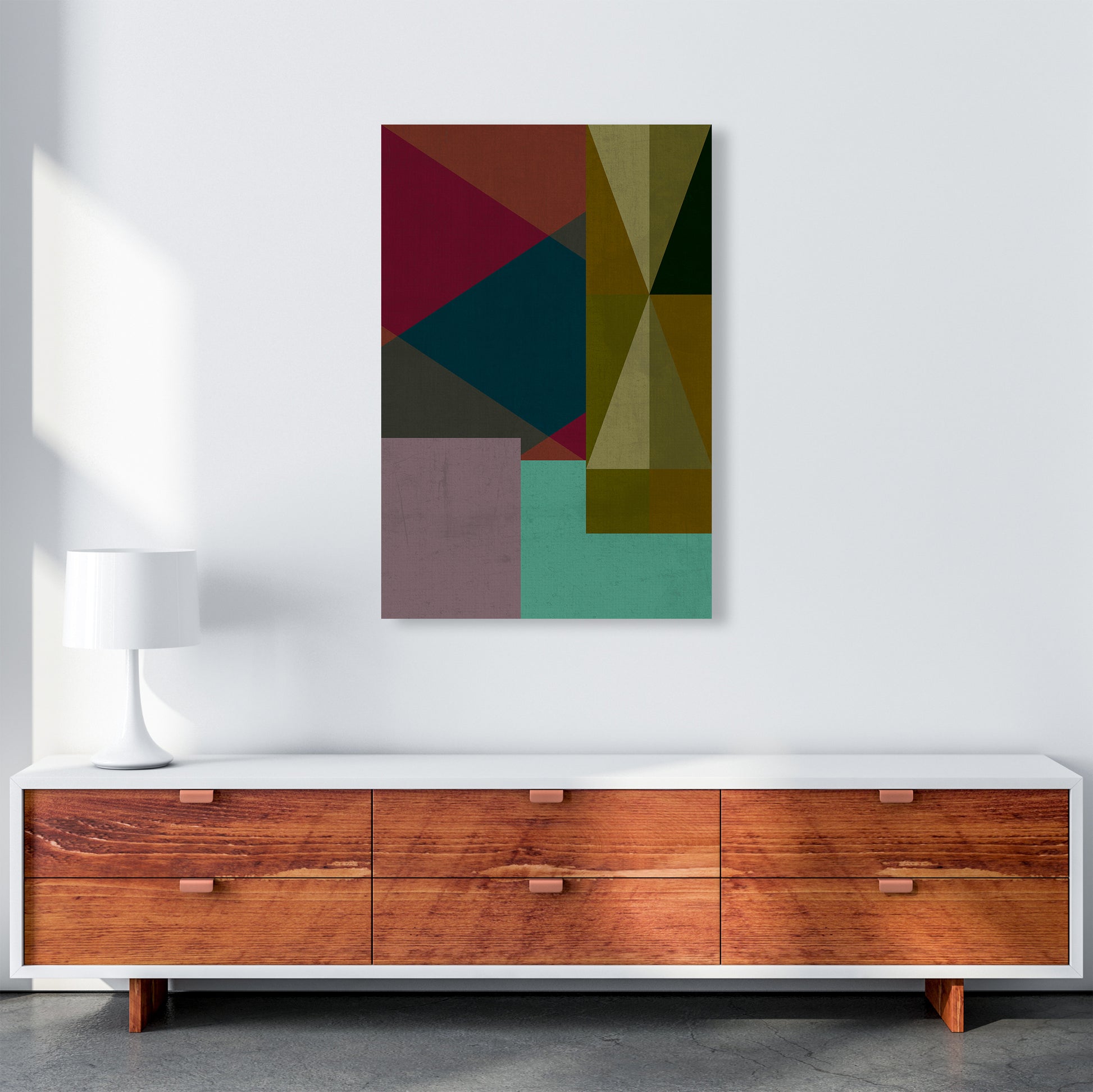 Dark Colourful Abstract Print A A1 Canvas