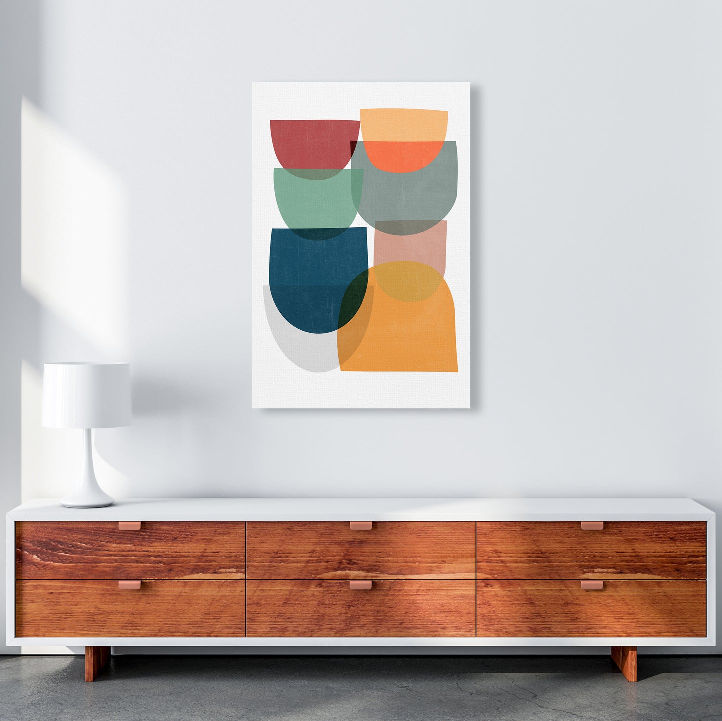 Mid Century Modern Colour B A1 Canvas