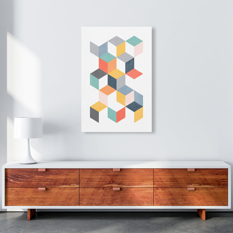 Scandinavian Geometric Print Geo B A1 Canvas