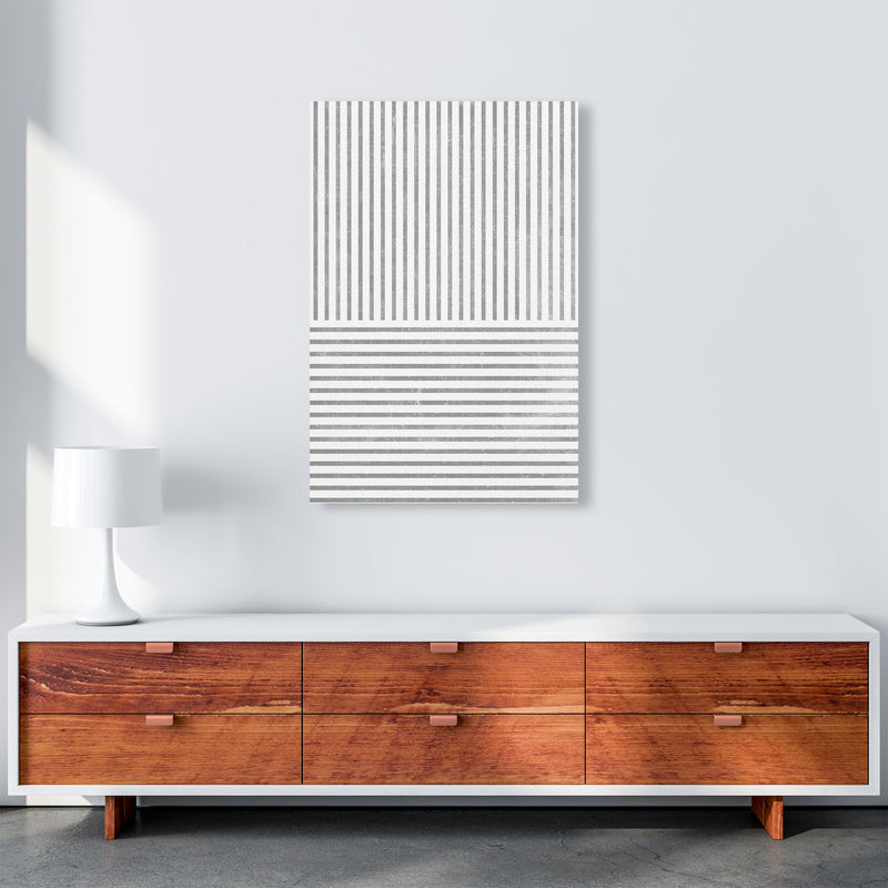 Mid Century Texture Lines C A1 Canvas