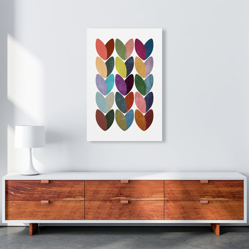 Scandinavian Hearts Wall Art Print A A1 Canvas