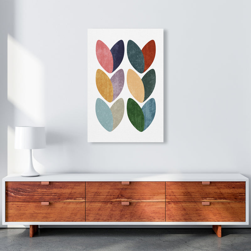 Scandinavian Hearts Wall Art Print C A1 Canvas
