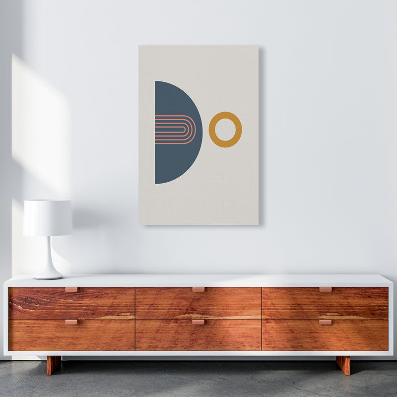 Mid Century Modern Prints on Grey B A1 Canvas
