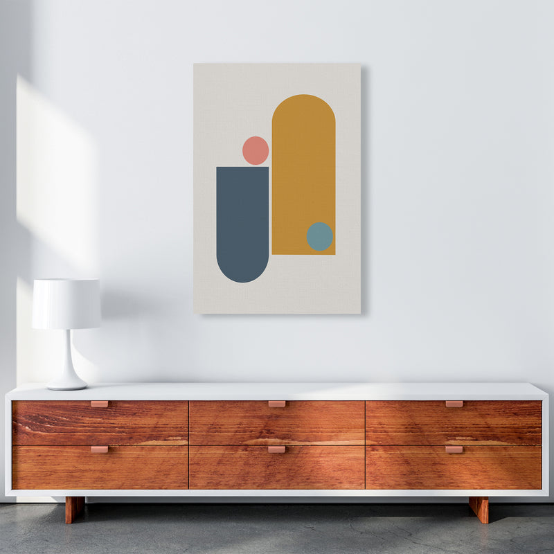 Mid Century Modern Prints on Grey D A1 Canvas