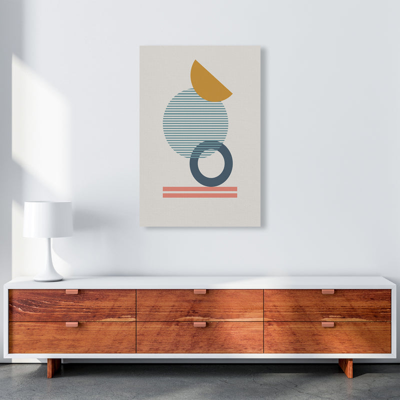Mid Century Modern Prints on Grey E A1 Canvas
