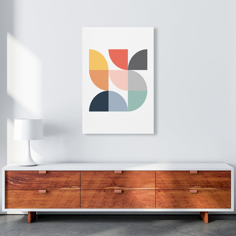 Scandi Quarter Circles A A1 Canvas