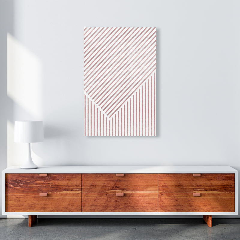 Set of Red Lines Modern Art B A1 Canvas
