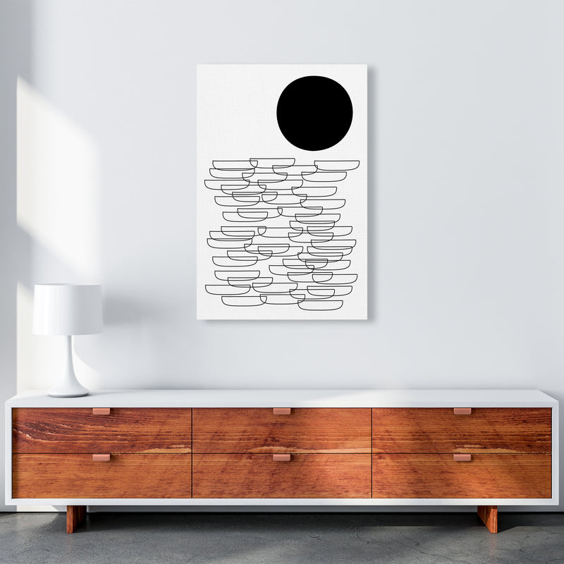 BW Abstract Landscape Original A1 Canvas
