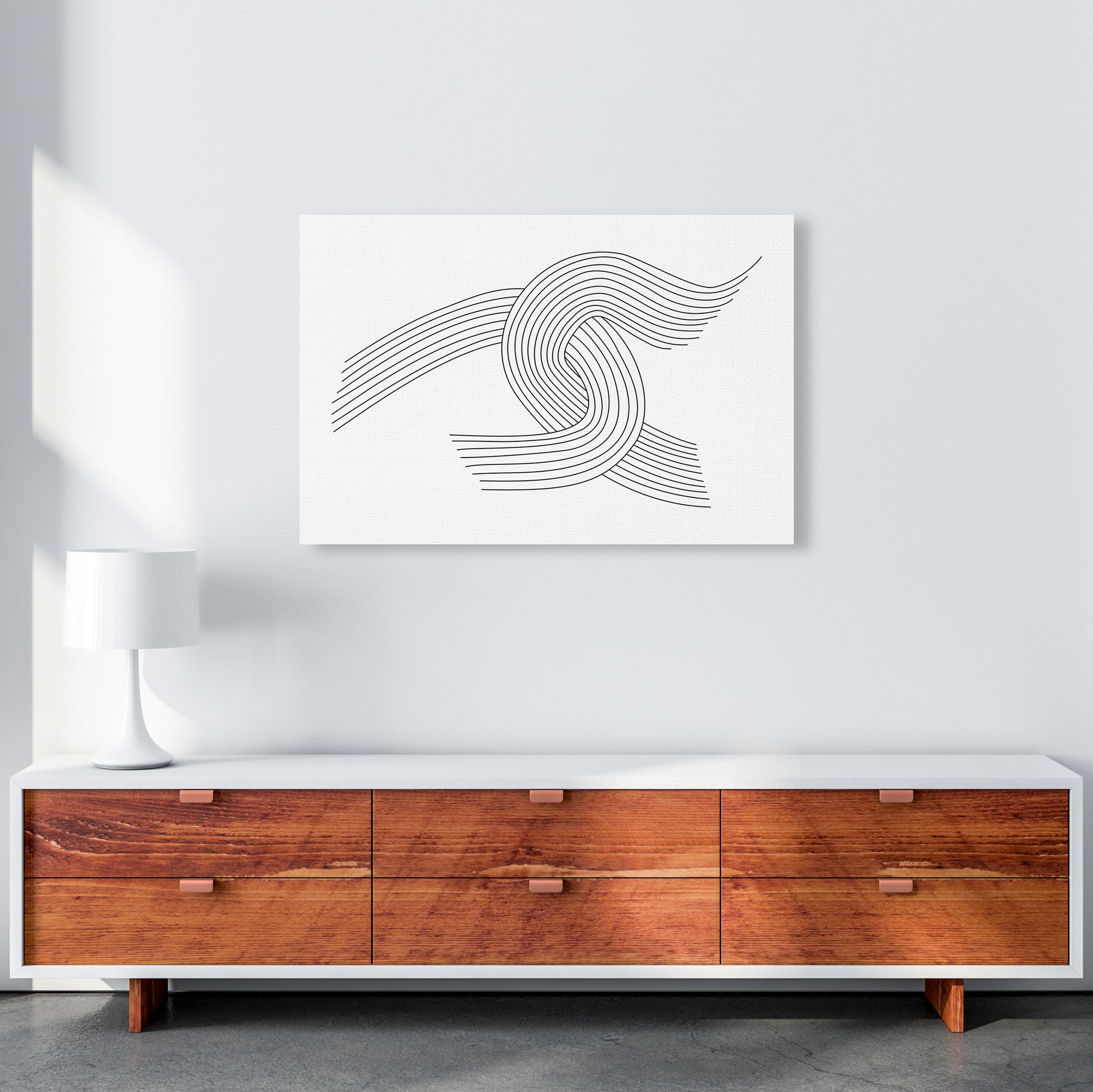 Minimalist Line Drawing Print Original A1 Canvas