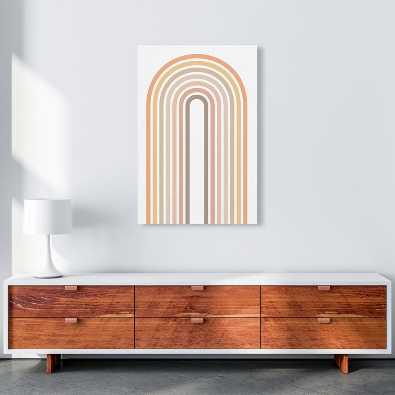 Muted Rainbow Print Original A1 Canvas