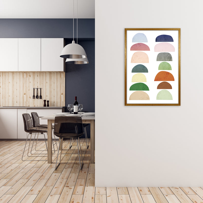 Half Moon Pastel Abstract Original A1 Print Only