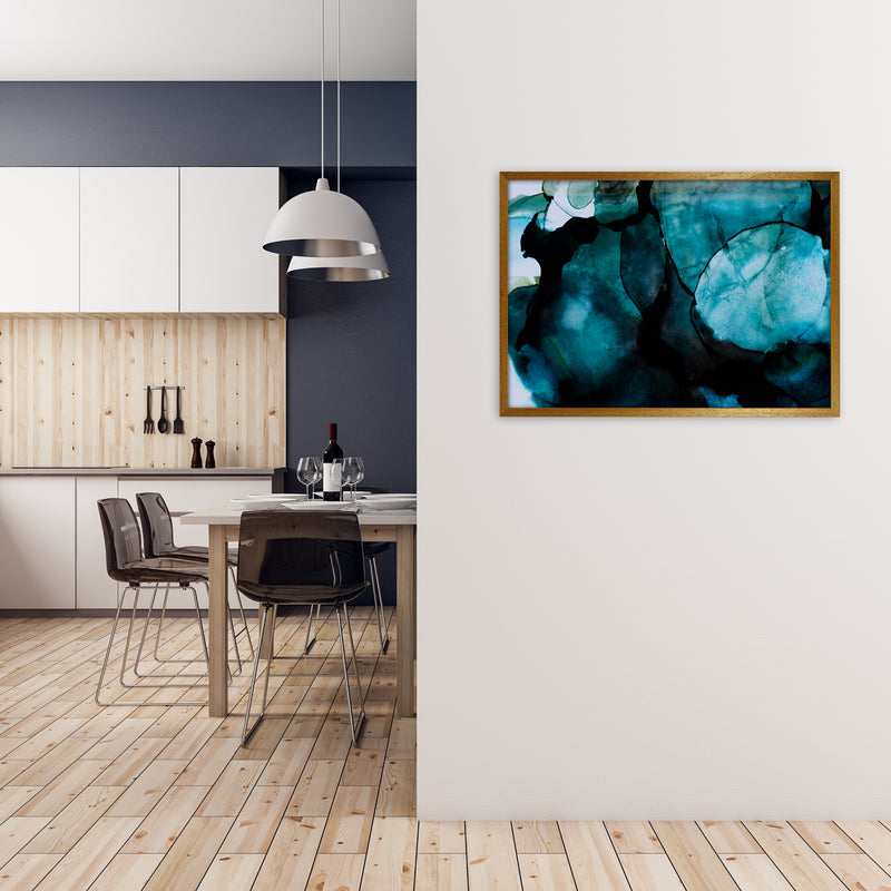 Dark Blue Watercolor Original A1 Print Only