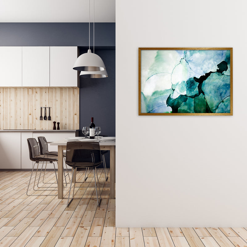 Green Blue Watercolor Art Original A1 Print Only