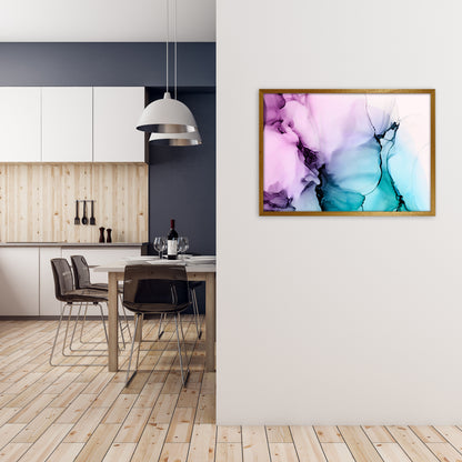 Purple Blue Watercolor Original A1 Print Only