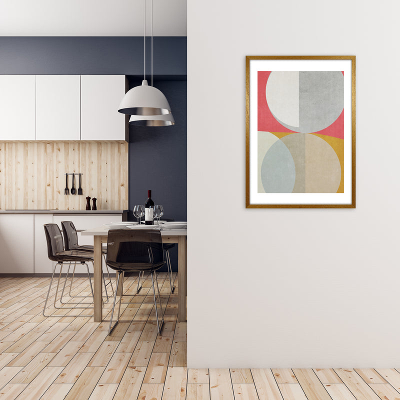 Abstract Colourful Circles Original A1 Print Only