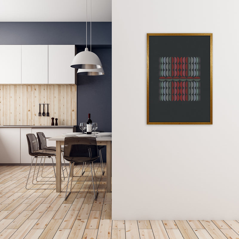Abstract Shapes on Grey Original A1 Print Only
