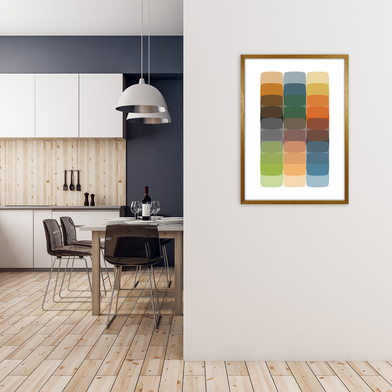 Colorful Rainbow Abstract Original A1 Print Only