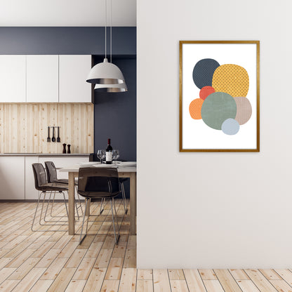 Fun Abstract Nursery Shapes Original A1 Print Only