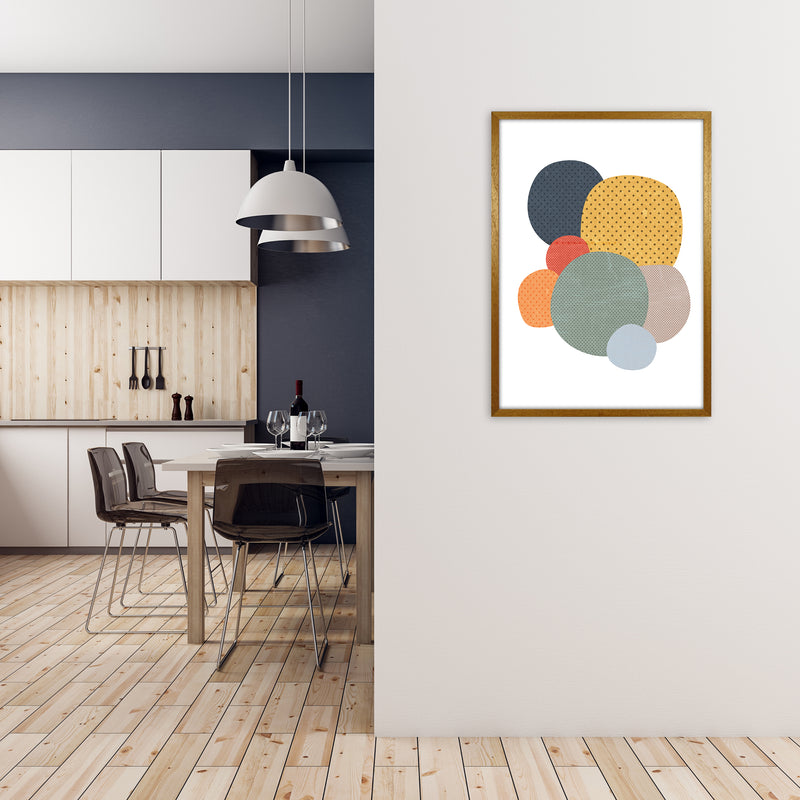 Fun Abstract Nursery Shapes Original A1 Print Only